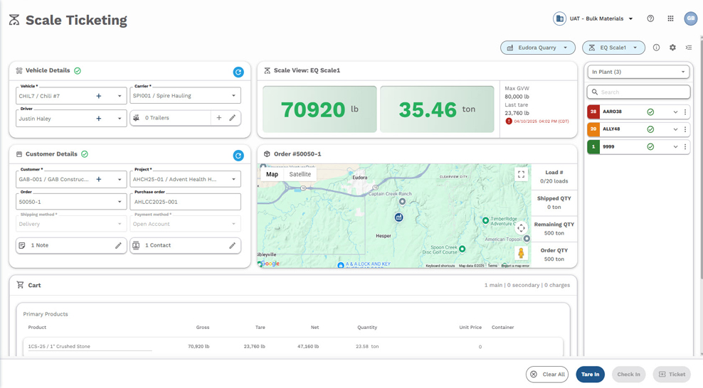 Command Alkon Cloud Dispatch & Scale Ticketing